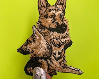 Distintivo, Toppa Ricamata, Pastore Tedesco A Pelo Lungo, Pastore Tedesco, Ricamo A Macchina, Stirabile, Cane Da Lavoro, K9, Di Team Numérik - Foto 9