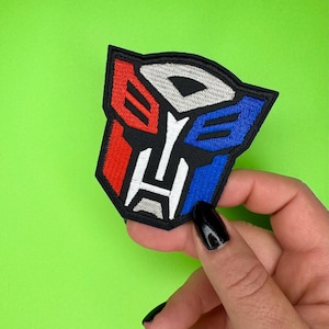 Transformers-patch - opstrijkbaar - Autobot-appliqué - cartoon uit de jaren 80