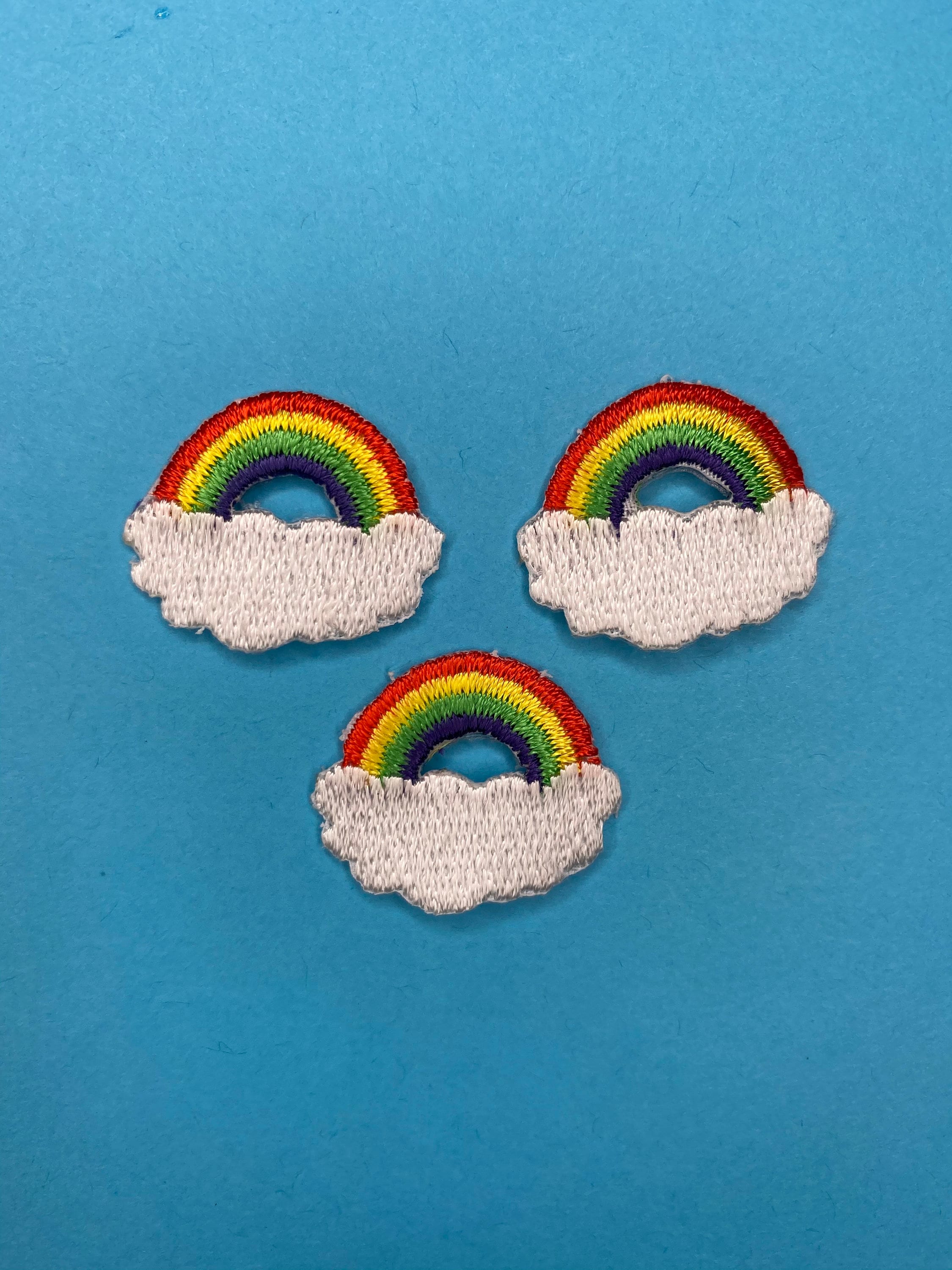 Aufnäher 'Regenbogen' – 7x4,5 Cm, Zum Aufbügeln Oder Aufnähen, Für Jacken, Rucksäcke, Taschen, DIY.