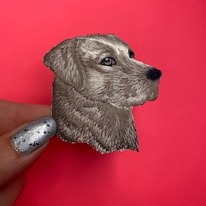 Labrador Patch - Realistic -Iron on - Applique