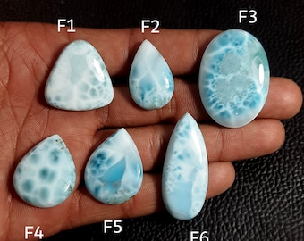 Top Quality Larimar Cabochon gemstone Natural Larimar gemstone for pendant Larimar semi precious loose gemstone Larimar stone 23 Cts D-7292