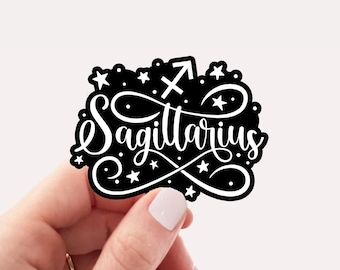 Sagittarius sticker, zodiac stickers, waterproof vinyl stickers, laptop stickers, astrology stickers, water bottle stickers, witch sticker