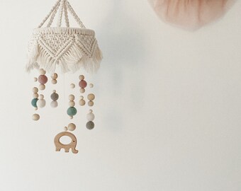 boho baby mobile