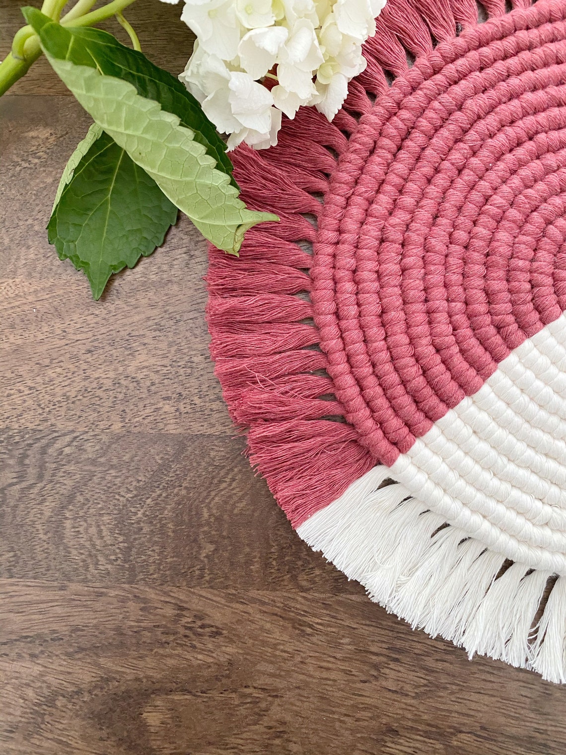 10/12 Large Macrame Placemat Large Coaster Table Etsy