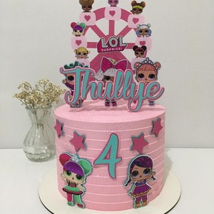 Lol Acrylic Bday Cake & Cupcake Toppers | Birthday Cake Singapore – Kidz  Party Store