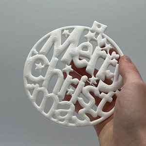 Merry Christmas Ornament | Christmas Gift | Holiday Gift | Family Gift | Christmas Ornament