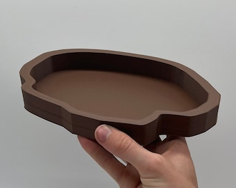 Futter- und Wasserschale für Reptilien — 3D-gedruckte Terrarienschale für Eidechsen, Schlangen und Geckos