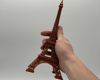 Statuetta della Torre Eiffel stampata in 3D: decorazione simbolo di Parigi, scultura in miniatura per la casa e souvenir da viaggio