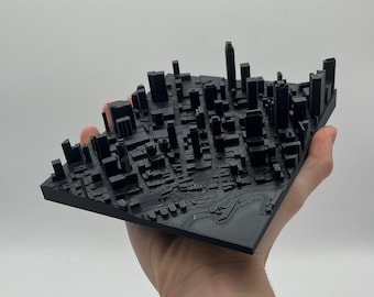 Seattle Skyline 3D Cityscape Model — Downtown Seattle Architectural Miniature, Urban Home Decor & Souvenir