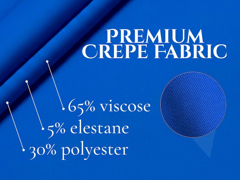 Completo da donna blu elettrico composto da 3 pezzi, blazer lungo, top corto e pantaloni, abito formale per festa di compleanno, gala, anniversario, sera immagine 8