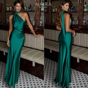 Emerald Green Floor Length Dress, Emerald Green Evening Gown, Emerald Green Formal Dress, Emerald Green Maxi Dresses For Women