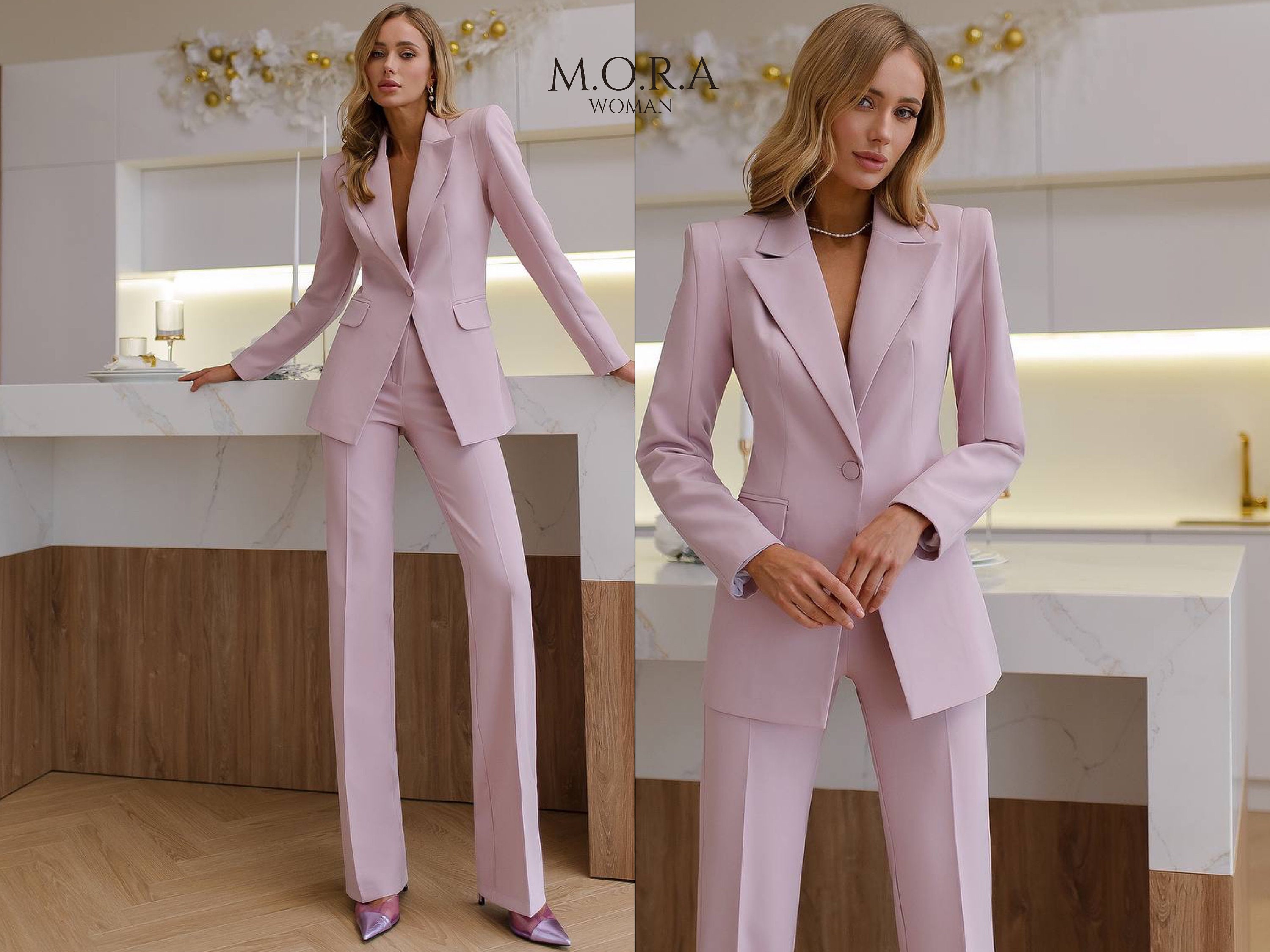 Black Dressy Pant Suits 3 Piece, Evening Pant Suit Woman With Crystal  Corset, Jacket and Pants. Women Formal Wear is Black Suit. 