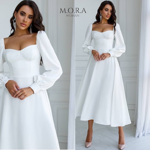 tired midi dress KK Women Elastic Waist Dress Short Sleeve Front Slit Tired A-Line Dres –  Kate Kasin
