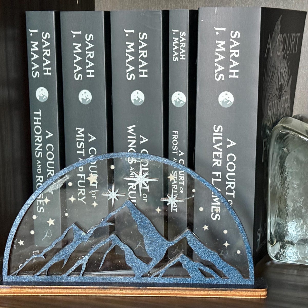 ACOTAR velaris mountains city of starlight shelf sitter bookshelf decor
