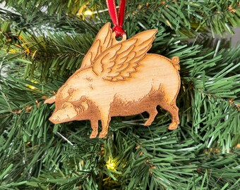 Fliegendes Schweinchen, wenn Schweinchen fliegen, Ornament für Weihnachtsbaum