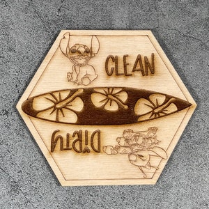 Dishwasher Magnet Clean/Dirty Stitch experiment 626 kitchen decor