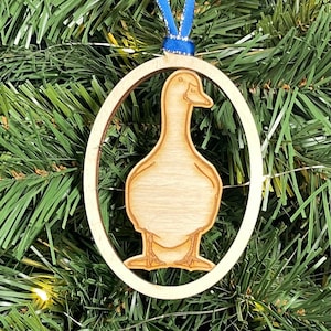 Cute dual layer duck ornament