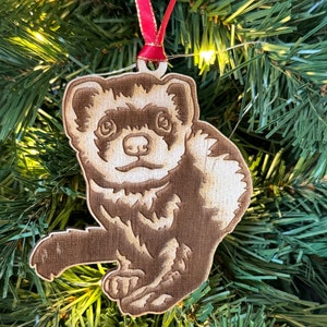 Pet ferret cute Ornament