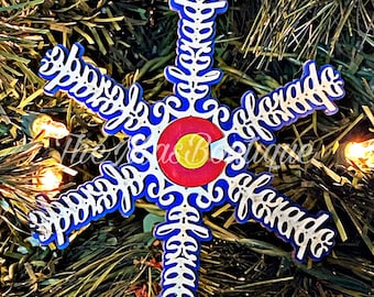 Colorado Snowflake Ornament