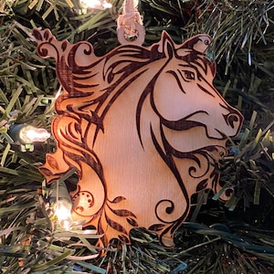Horse Wooden Ornament