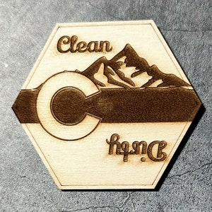 Dishwasher Magnet Clean/Dirty Wash Me, Colorado Clean