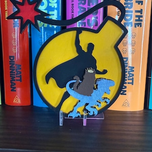 Dungeon Crawler Carl Bookshelf Decor – Mongo and Princess Donut, Carl  hand painted shelf sitters