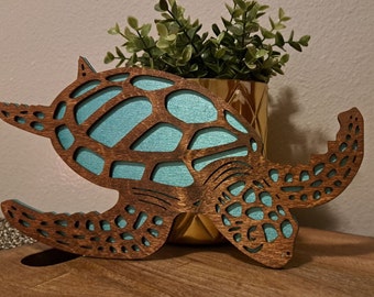 Vibrant Sea Turtle Wall Art