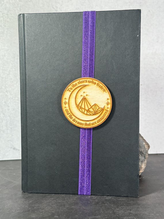 To the stars who listen Veleris Nightcourt elastic bookmark book accessories bookish gift for book lovers acotar sjm fandom
