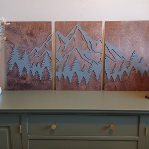 3 Piece Mountain Scenery Hanging Wall Art