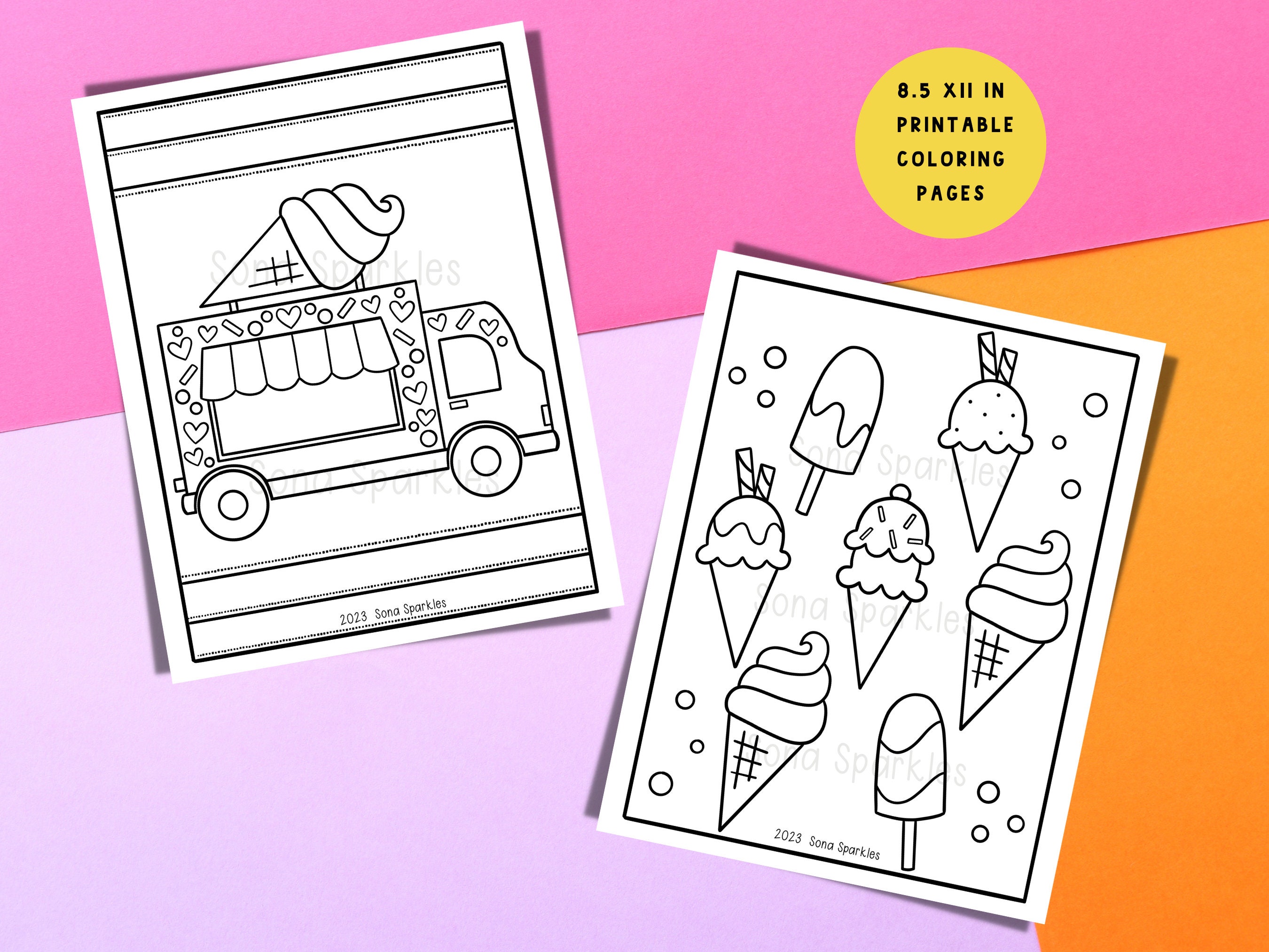 Ice Cream Coloring Pages Popsicle Coloring Sheets Summer Coloring Pages