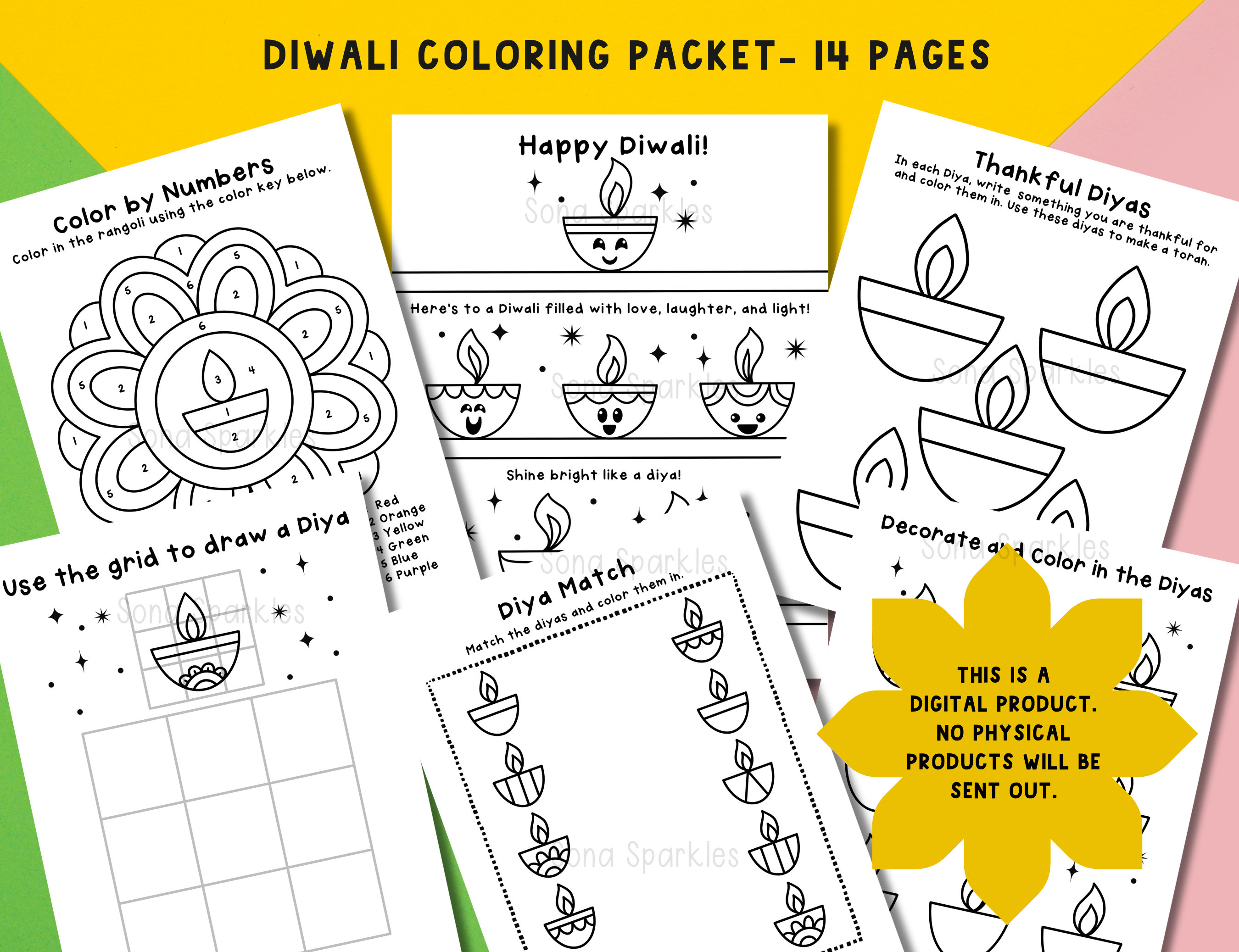 Diwali Coloring Packet Diwali Coloring Pages Diwali Coloring Sheets Diwali Coloring Packet Diwali Coloring Pages Diwali Coloring Sheets