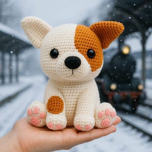 Crochet Puppy Amigurumi pdf pattern – Crochet Amigurumi Dog Toy, Unique Gift for Dog Lovers Crochet dog
