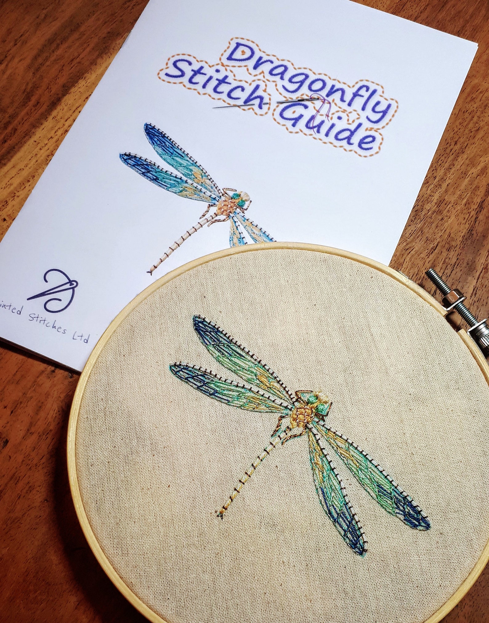 Dragonfly Embroidery Kit Etsy UK