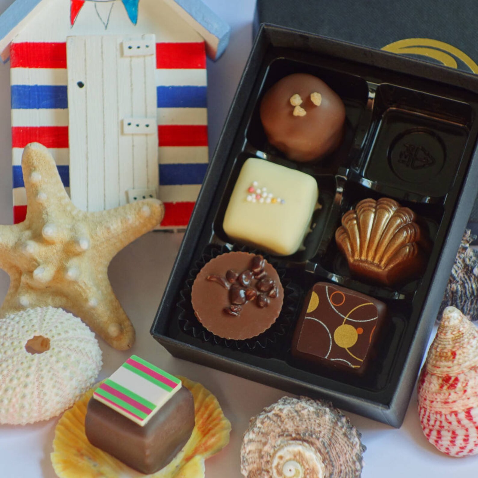 Coastal Cocoa Seaside Selection Our Selection of Chocolates Etsy UK