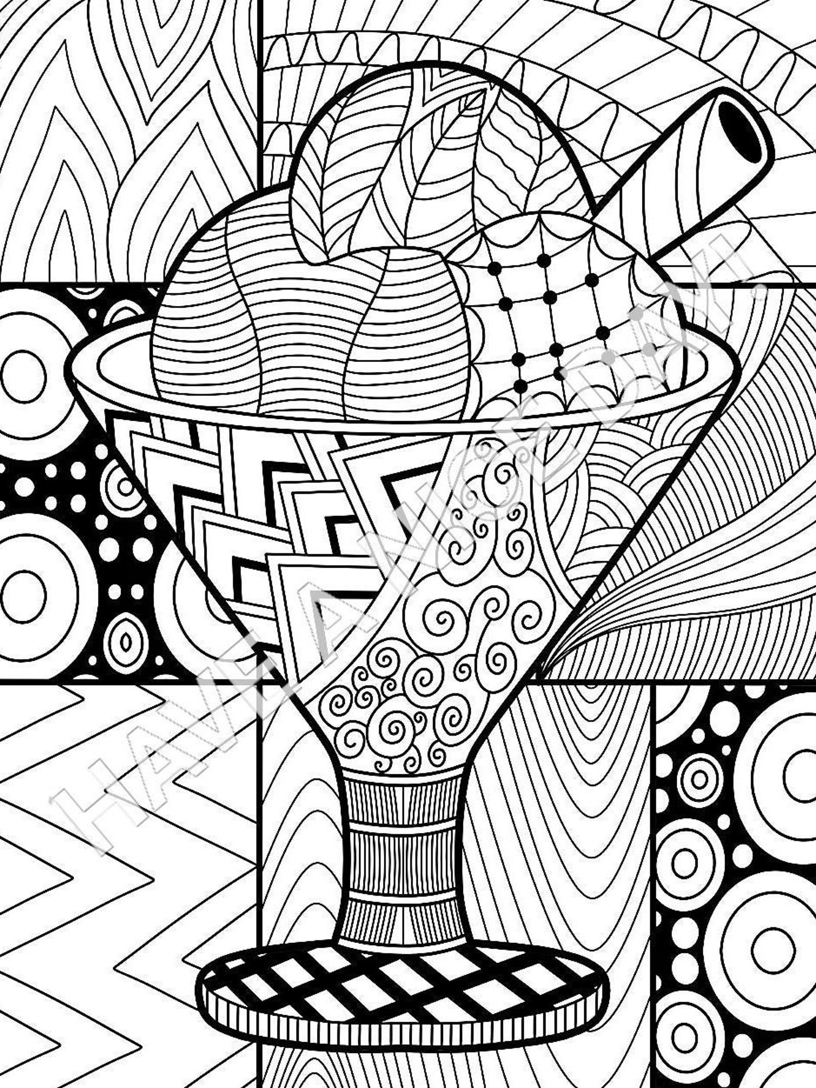 20 Beautiful Digital Coloring Pages | Etsy