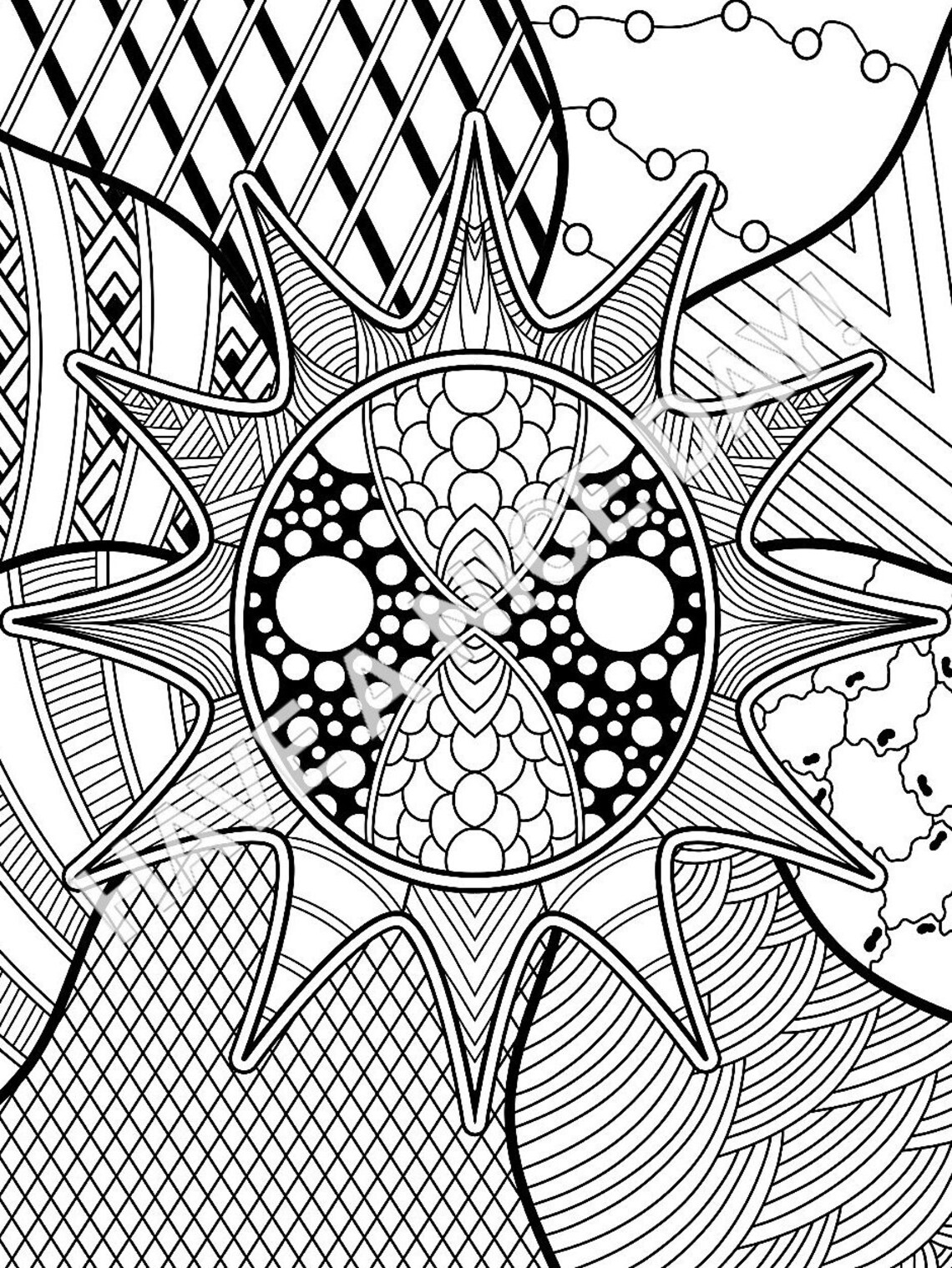 20 Beautiful Digital Coloring Pages Etsy