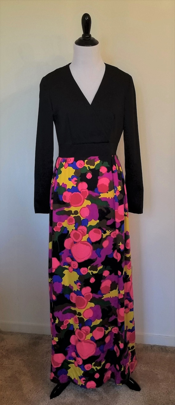Vintage 60s 70s Long Maxi and Abstract Psychedelic