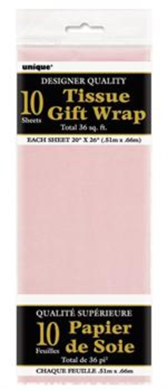 Lot 10 Feuilles Papier De Soie Rose 70x50cm - Sans Acide - Pour Emballage Et Loisirs Créatifs