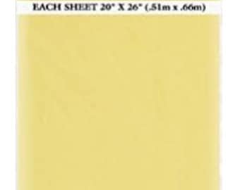 ユニークな黄色のティッシュペーパー 20" x 26"、10 枚