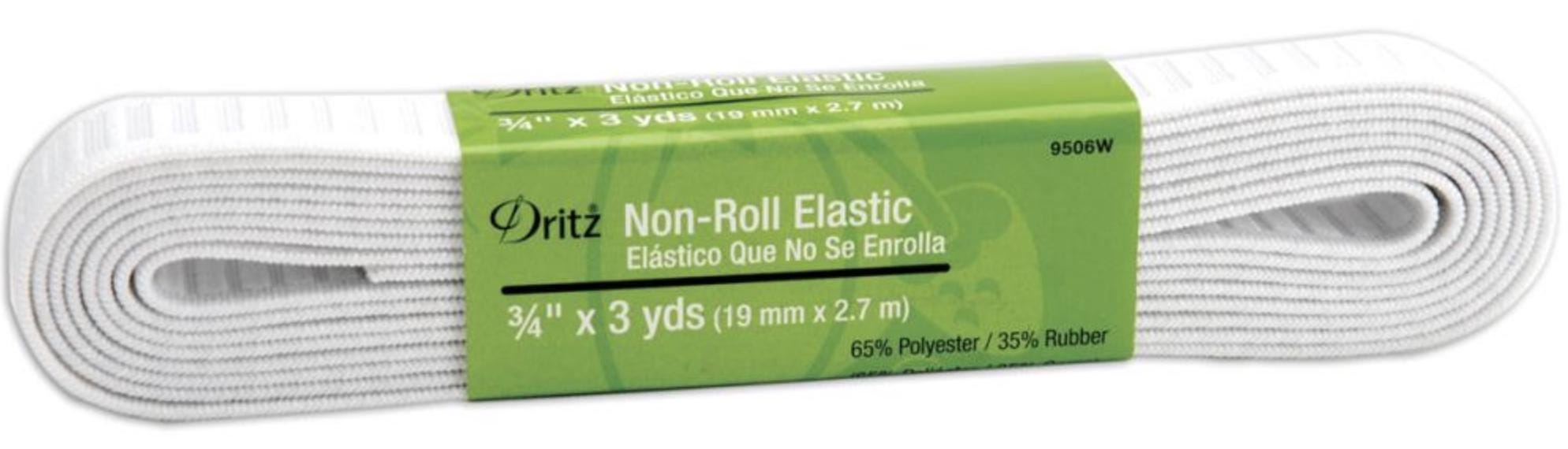 Dritz Elastico Intrecciato Nero - 3 Metri X 2,5 Cm Per Cucito E Sartoria - 2