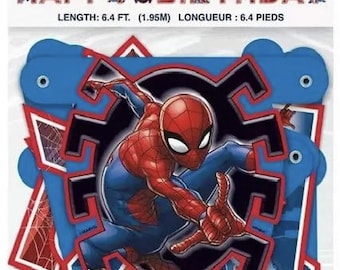Spiderman Jointed Banner, 6.4"