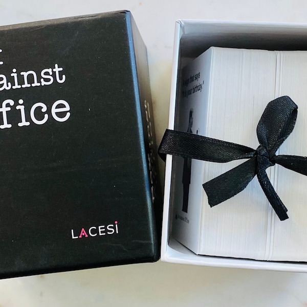 Kästchen gegen Büro Kartenspiel - The Office Lustiges Kartenspiel - Karten für die Menschheit The Office Edition - The Office Fan Geschenk