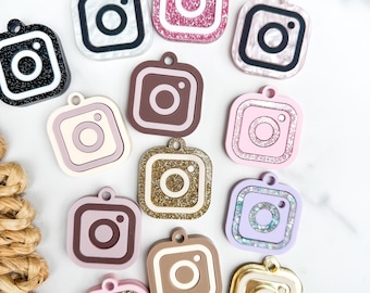 NFC Instagram Keychain Charm – Tap to Follow Social Media Acrylic Link