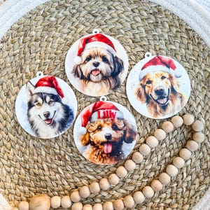 Personalized Pet Ornament - Custom Dog Ornament - Gifts for Pet Lovers - Pet Memorial Gift - Christmas Ornament - Christmas Gift