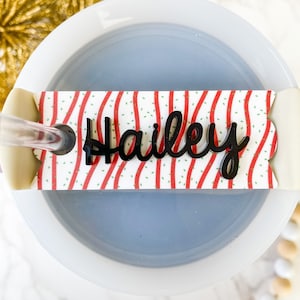Christmas Cake Stanley Tag: Personalized Tumbler Name Plate (20/30/40 oz)