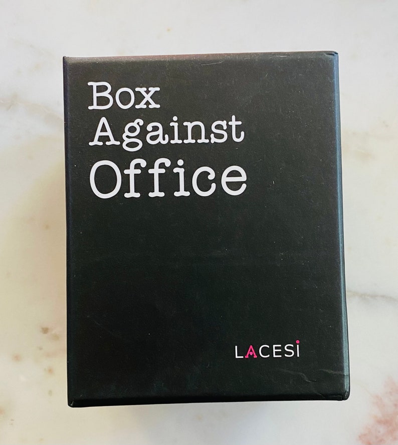 Box Against Office Card Game the Office Funny Card Game Etsy