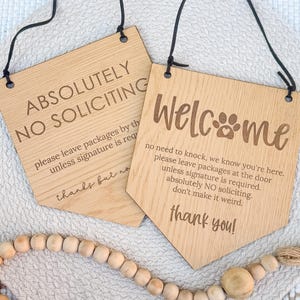 No Soliciting Door Sign, Doorbell Sign, No Knocking Sign, Please Do Not Disturb Door Sign, Baby Sleeping Sign, Wood Door Sign, Privacy Sign