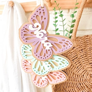 Butterfly Easter Basket Tag | Easter Basket Tag | Easter Name Tags | Easter Gifts for Kids | Butterfly Keychain | Backpack Tag |