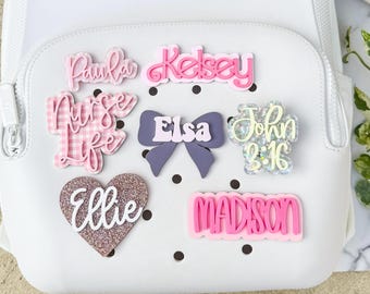 Custom Acrylic Name Charm for School Backpacks & Croc Accessories