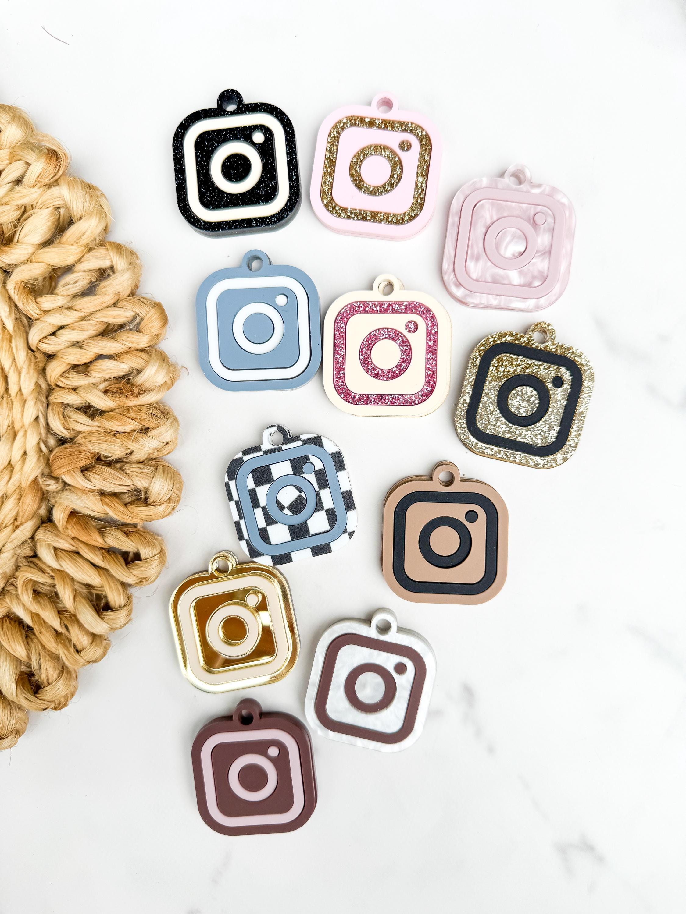 NFC Instagram Keychain Charm – Tap to Follow Social Media Acrylic Link thumbnail 3